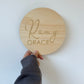 Personalised wooden name plaque