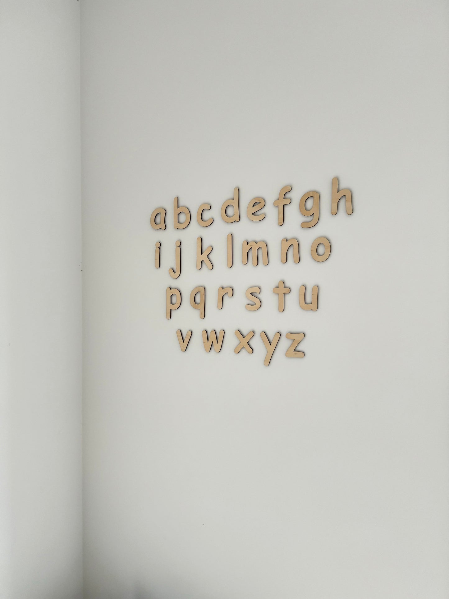 Wooden alphabet letters