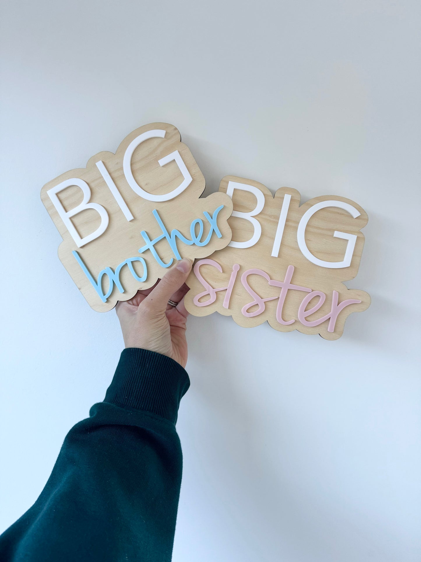 Big brother/big sister sign