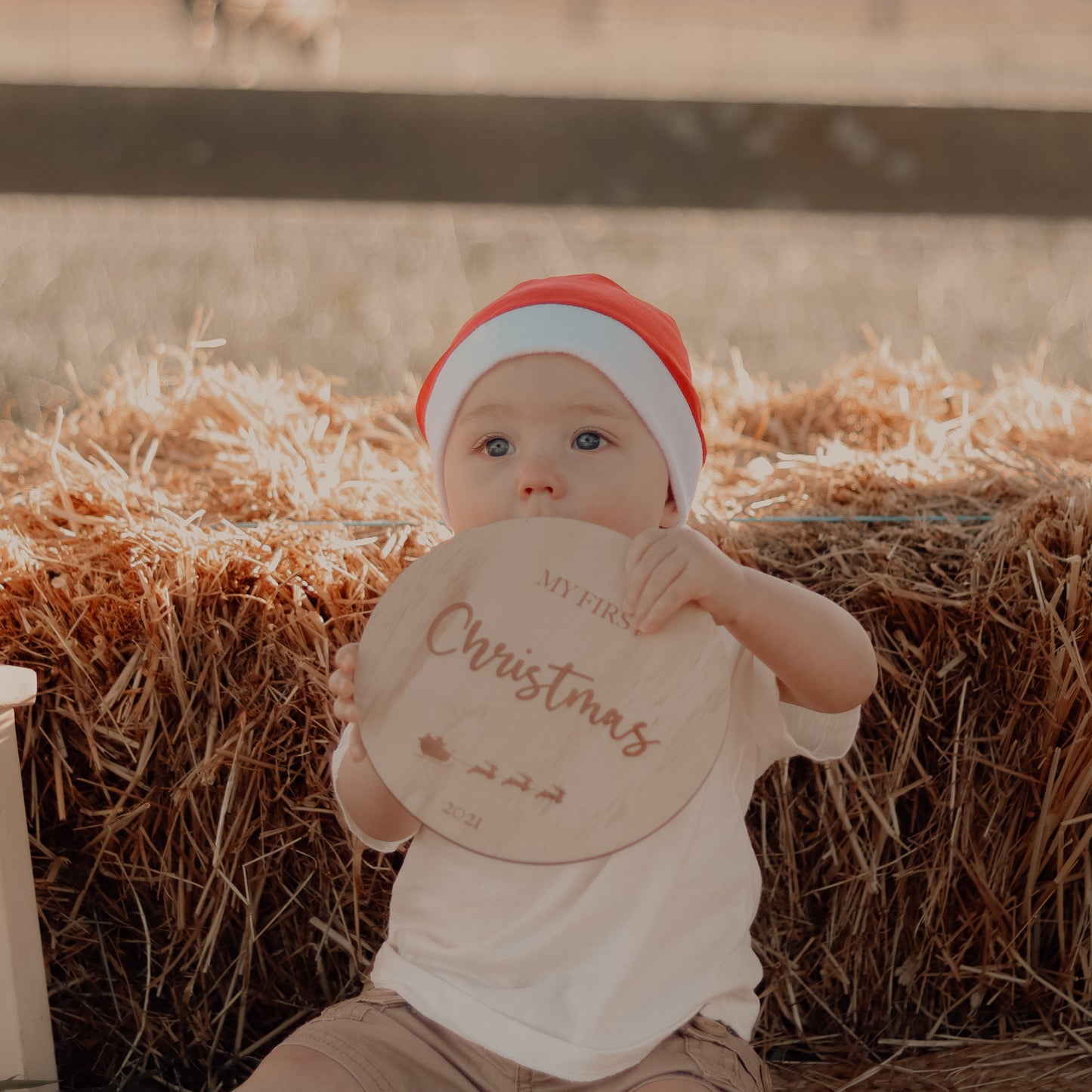 'My First Christmas' plaque