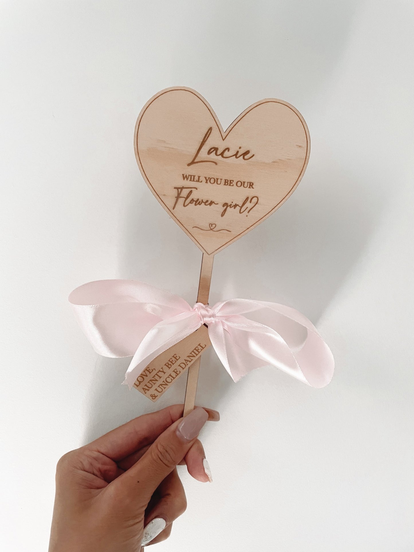 Flower girl proposal wand