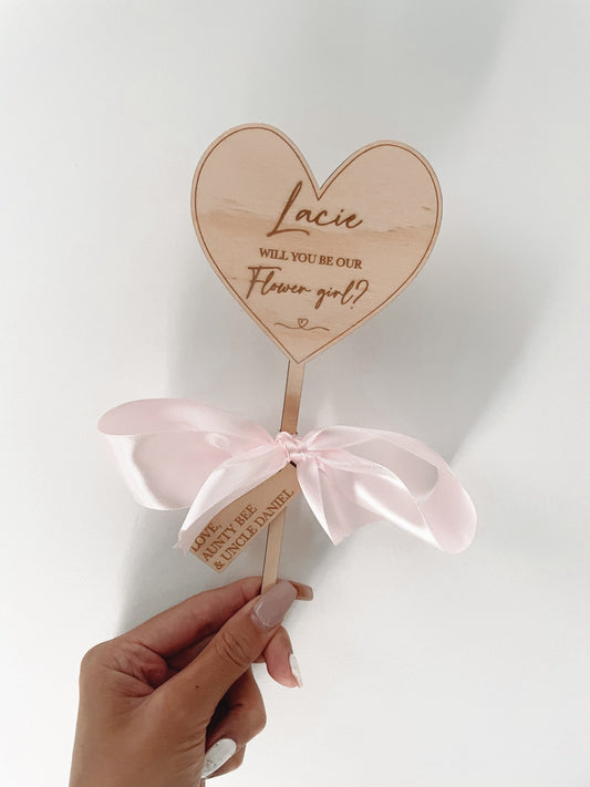 Flower girl proposal wand