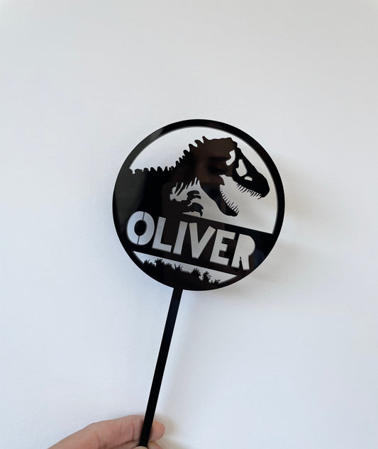 'Jurassic Park' cake topper