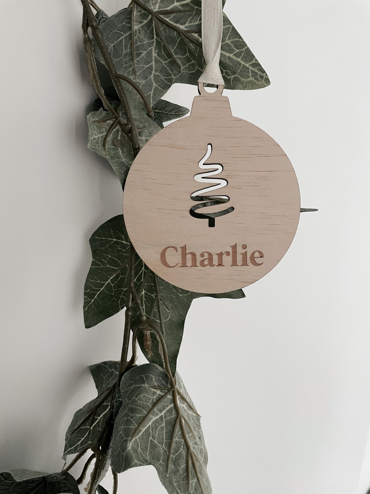 Wooden Christmas bauble